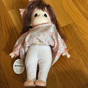 Precious Moments Pink Floral Dress Doll